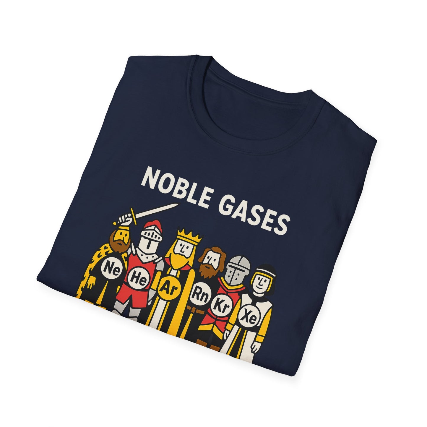 Noble Gases Chemistry T-Shirt, Science Gift for Chemists, Nerdy Tee, Educational Apparel, Birthday Surprise, STEM Fashion
