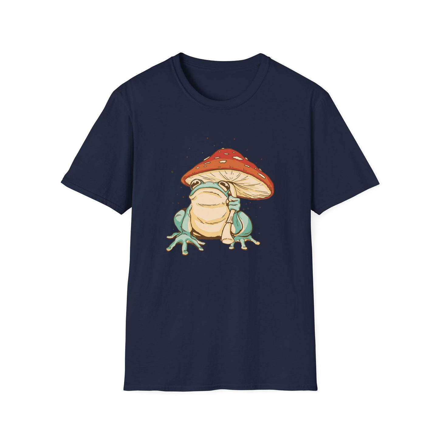 Whimsical Frog & Mushroom Unisex T-Shirt