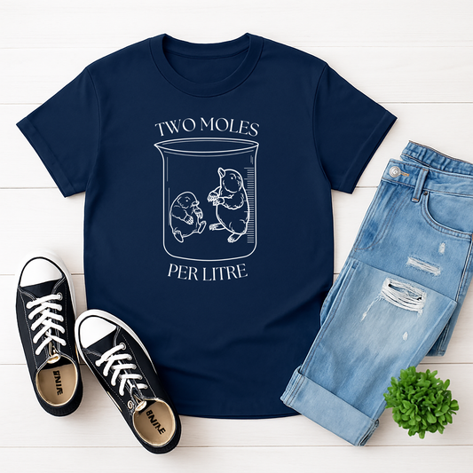 Two Moles Per Litre Unisex T-Shirt