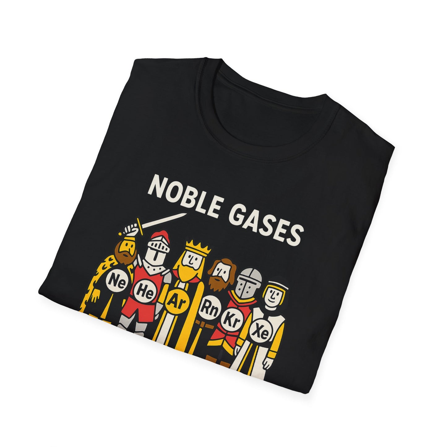 Noble Gases Chemistry T-Shirt, Science Gift for Chemists, Nerdy Tee, Educational Apparel, Birthday Surprise, STEM Fashion