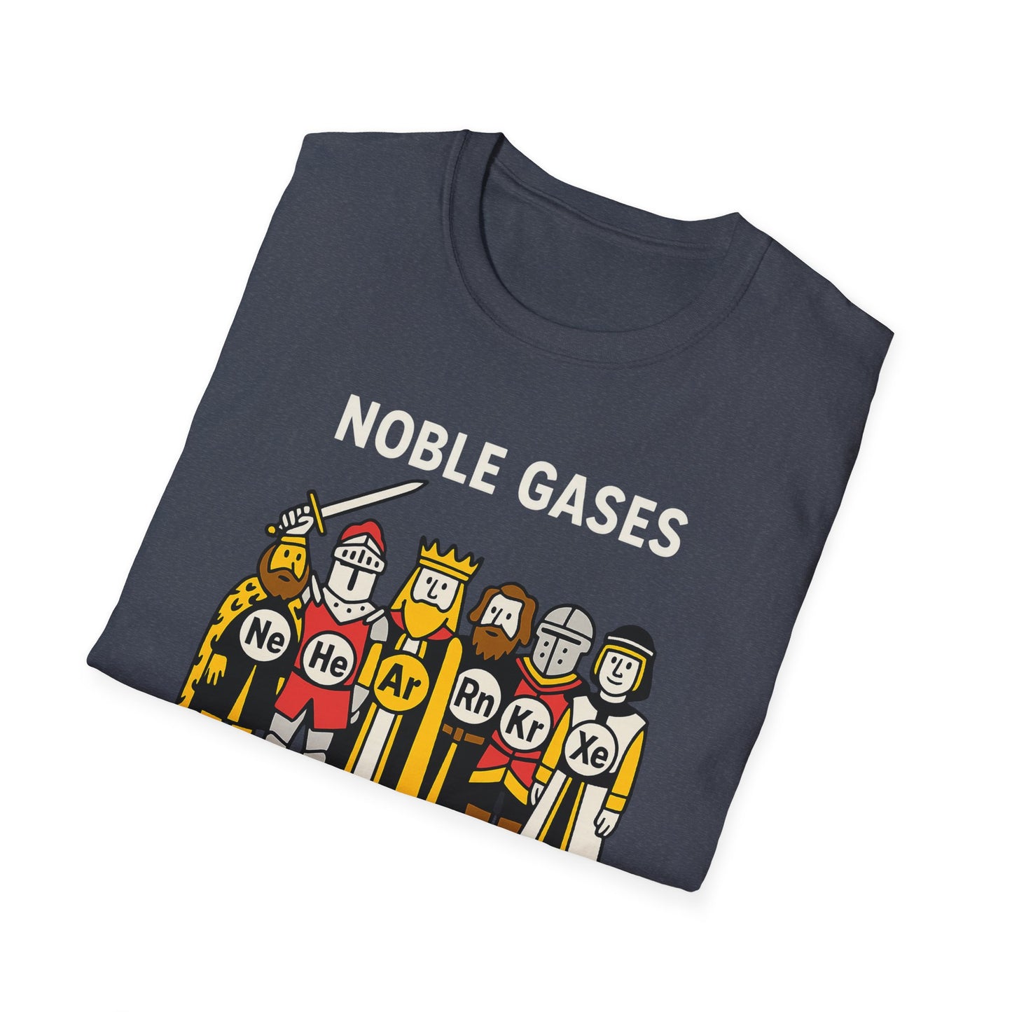 Noble Gases Chemistry T-Shirt, Science Gift for Chemists, Nerdy Tee, Educational Apparel, Birthday Surprise, STEM Fashion