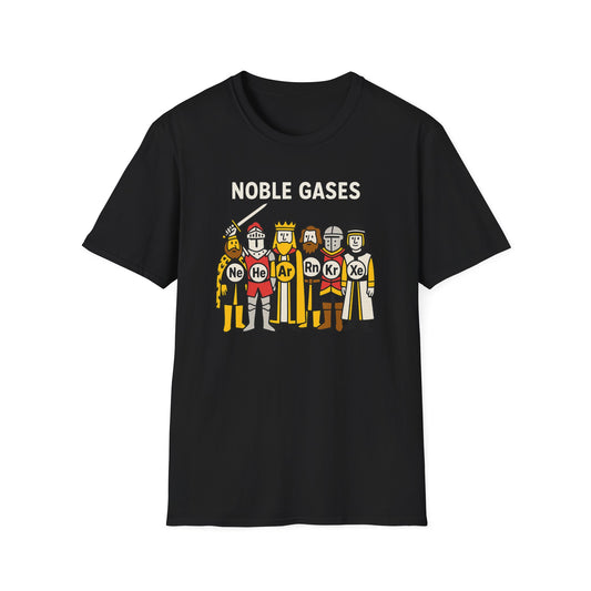 Noble Gases Chemistry T-Shirt, Science Gift for Chemists, Nerdy Tee, Educational Apparel, Birthday Surprise, STEM Fashion