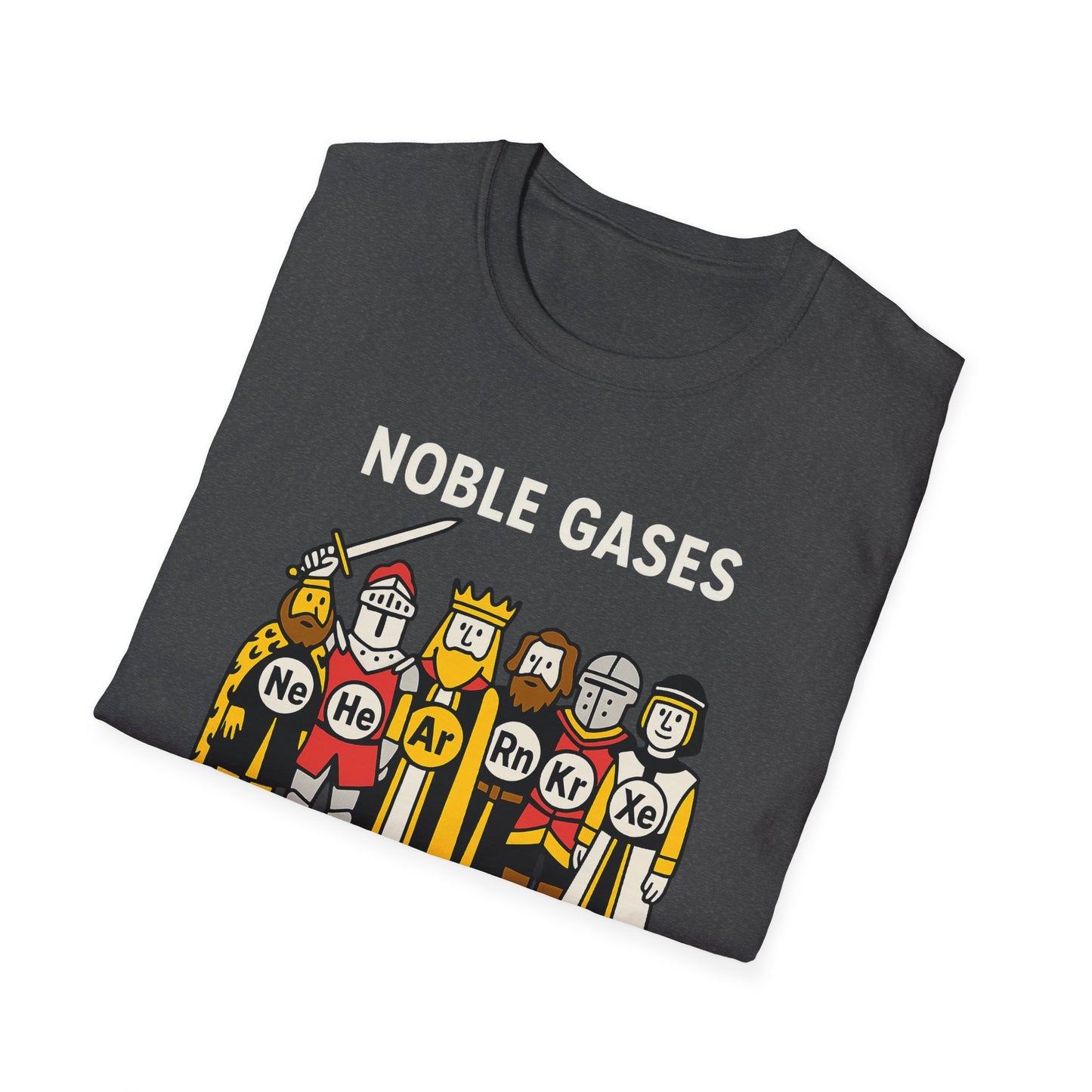 Noble Gases Chemistry T-Shirt, Science Gift for Chemists, Nerdy Tee, Educational Apparel, Birthday Surprise, STEM Fashion