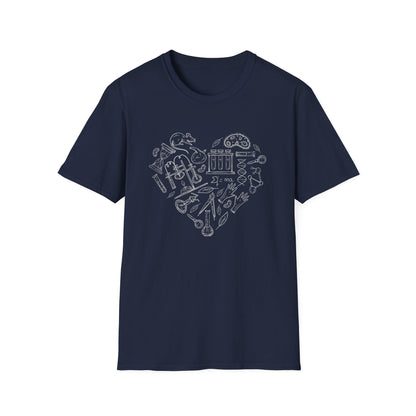 My Heart Runs On Science - Biology T-Shirt