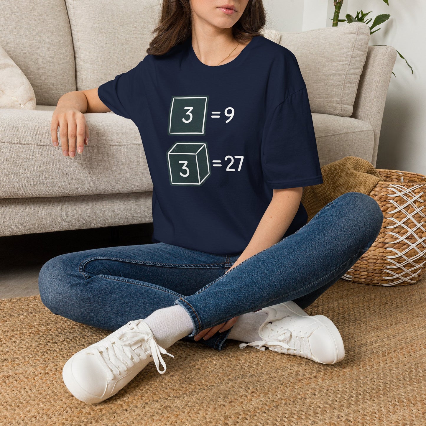 3² Or 3³ - Math Humor T-Shirt