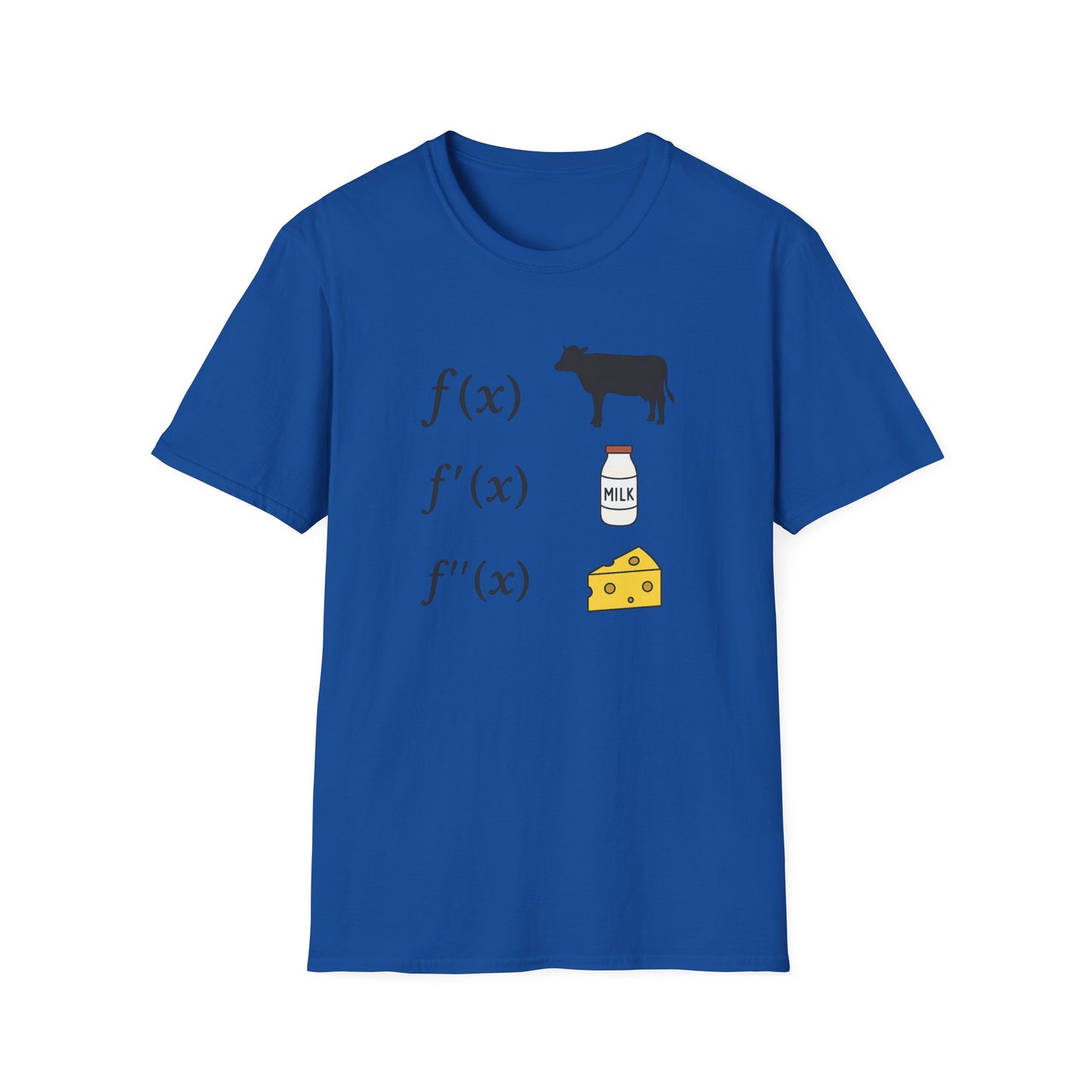 F Of Cow F Of Cheese - Math Humor T-Shirt