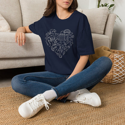 My Heart Runs On Science - Biology T-Shirt