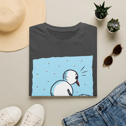 Snowman Peeing - T-Shirt