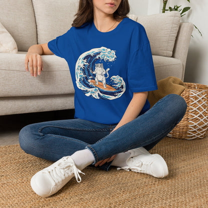 Riding The Wave Of Good Taste - Cat Science T-Shirt