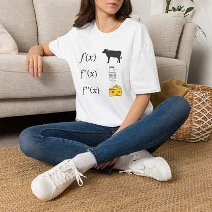 F Of Cow F Of Cheese - Math Humor T-Shirt