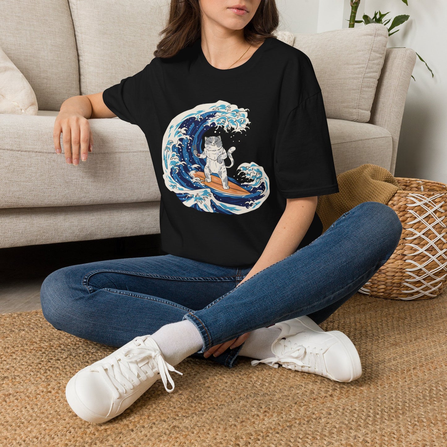 Riding The Wave Of Good Taste - Cat Science T-Shirt