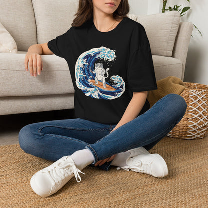 Riding The Wave Of Good Taste - Cat Science T-Shirt
