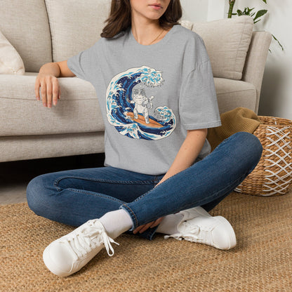 Riding The Wave Of Good Taste - Cat Science T-Shirt