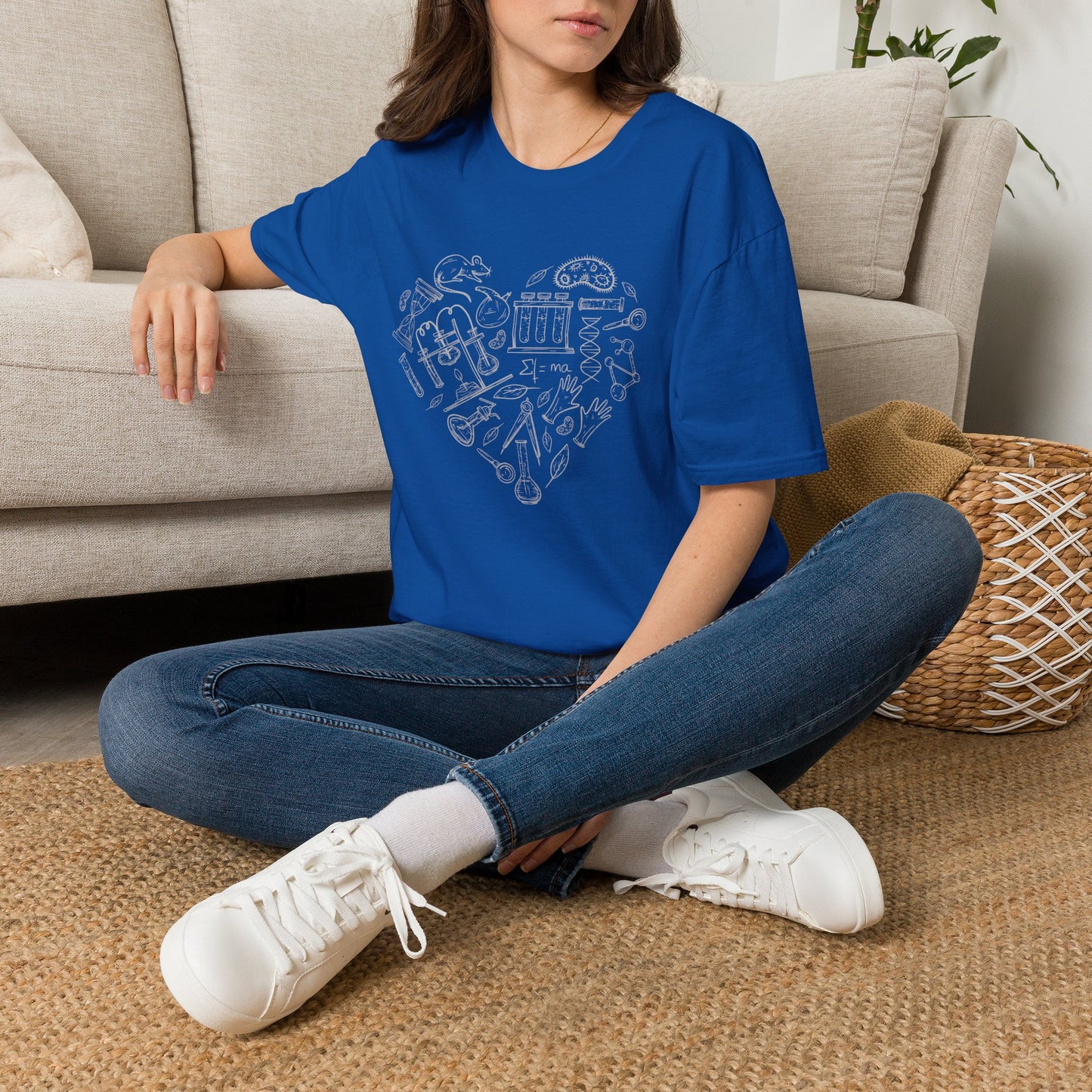 My Heart Runs On Science - Biology T-Shirt