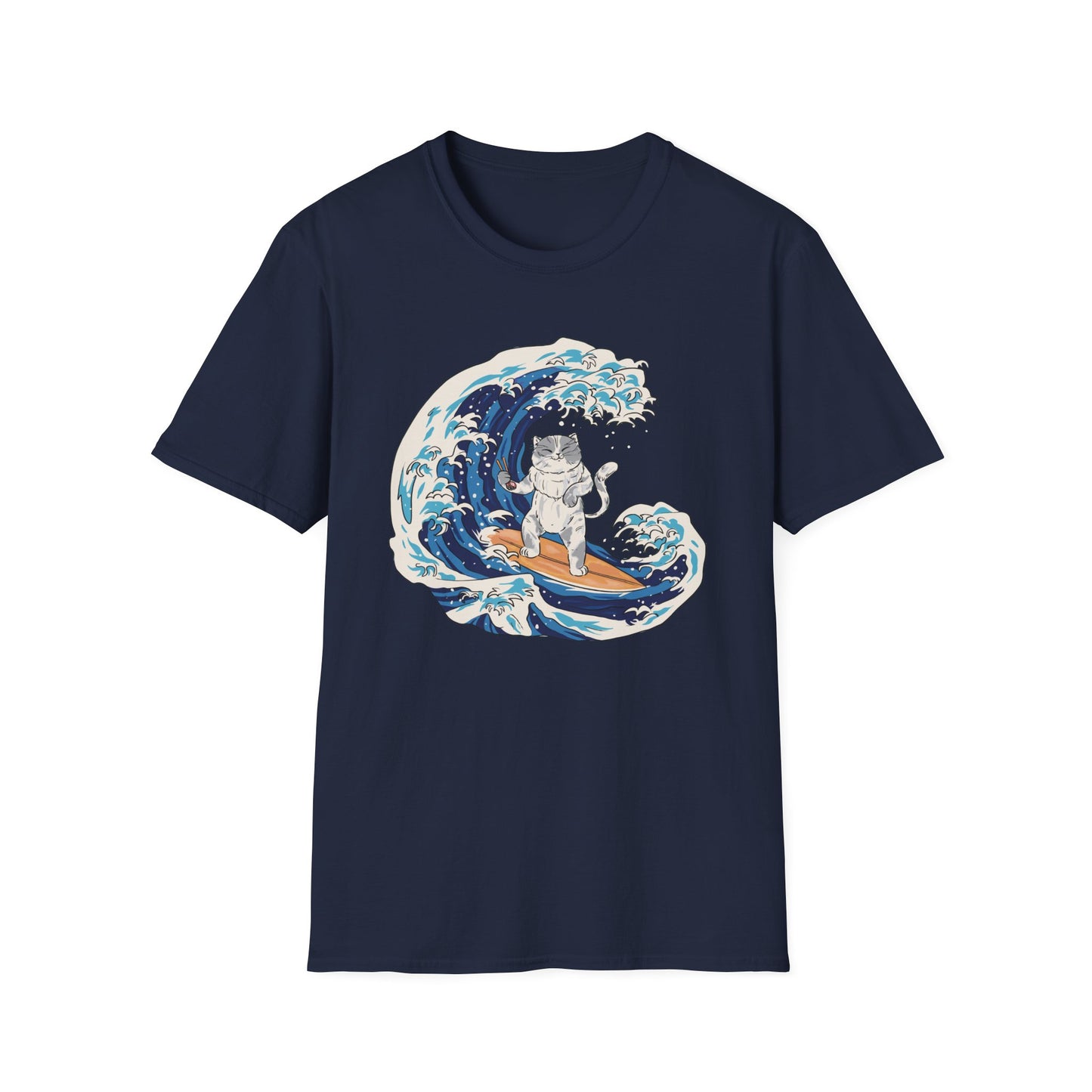 Riding The Wave Of Good Taste - Cat Science T-Shirt