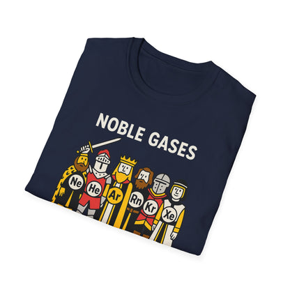 Noble Gases Chemistry T-Shirt, Science Gift for Chemists, Nerdy Tee, Educational Apparel, Birthday Surprise, STEM Fashion
