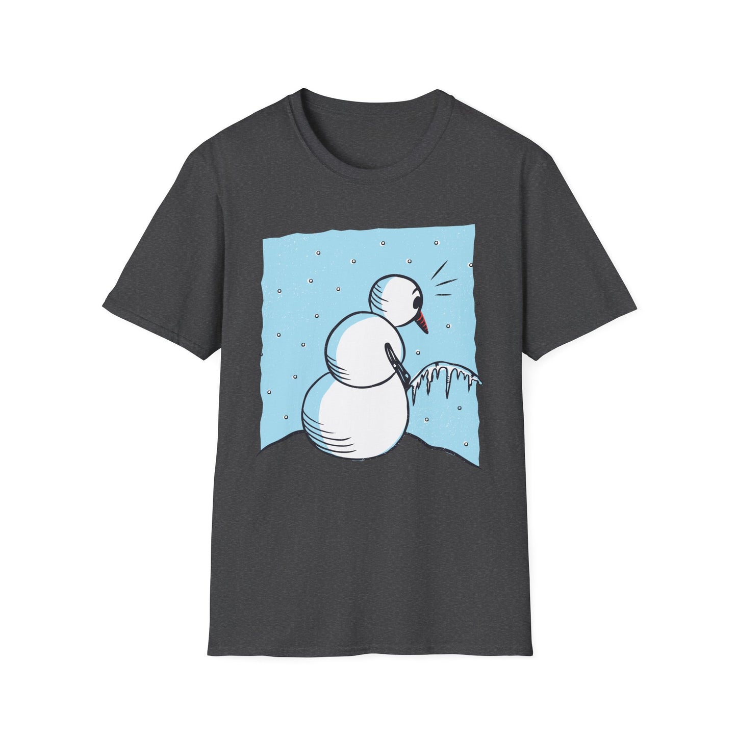 Snowman Peeing - T-Shirt