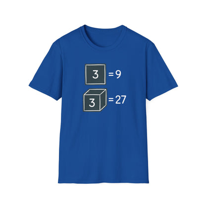 3² Or 3³ - Math Humor T-Shirt