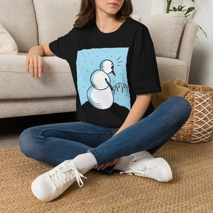 Snowman Peeing - T-Shirt
