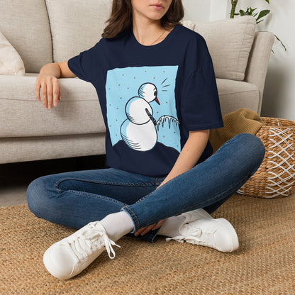 Snowman Peeing - T-Shirt