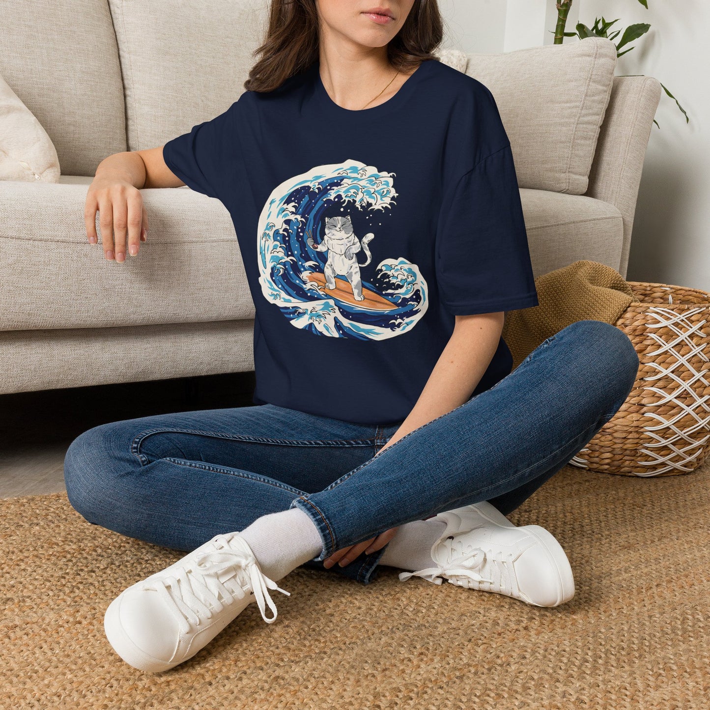 Riding The Wave Of Good Taste - Cat Science T-Shirt