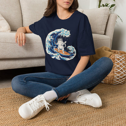 Riding The Wave Of Good Taste - Cat Science T-Shirt