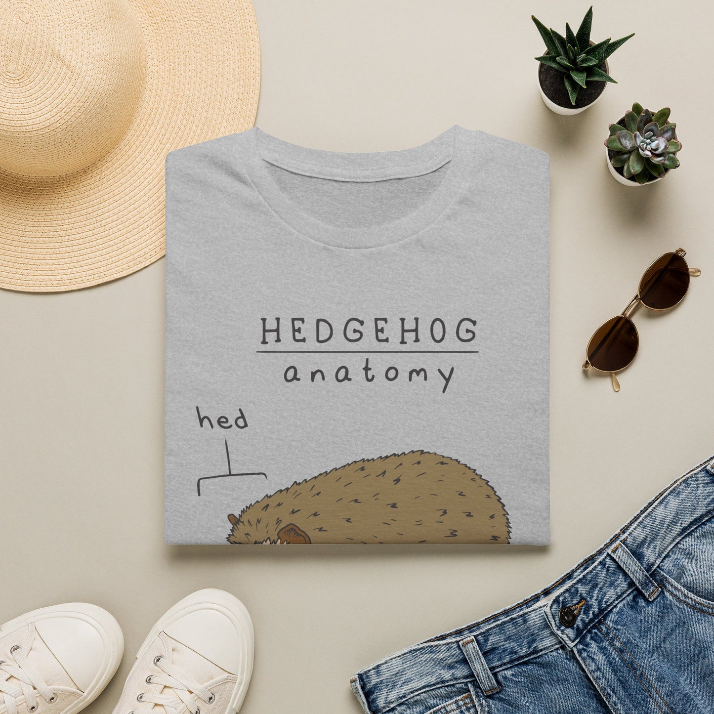 Certified Hedgehog Anatomy Expert - Science Meme T-Shirt