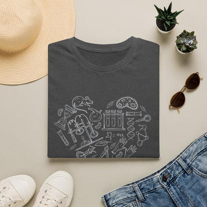 My Heart Runs On Science - Biology T-Shirt