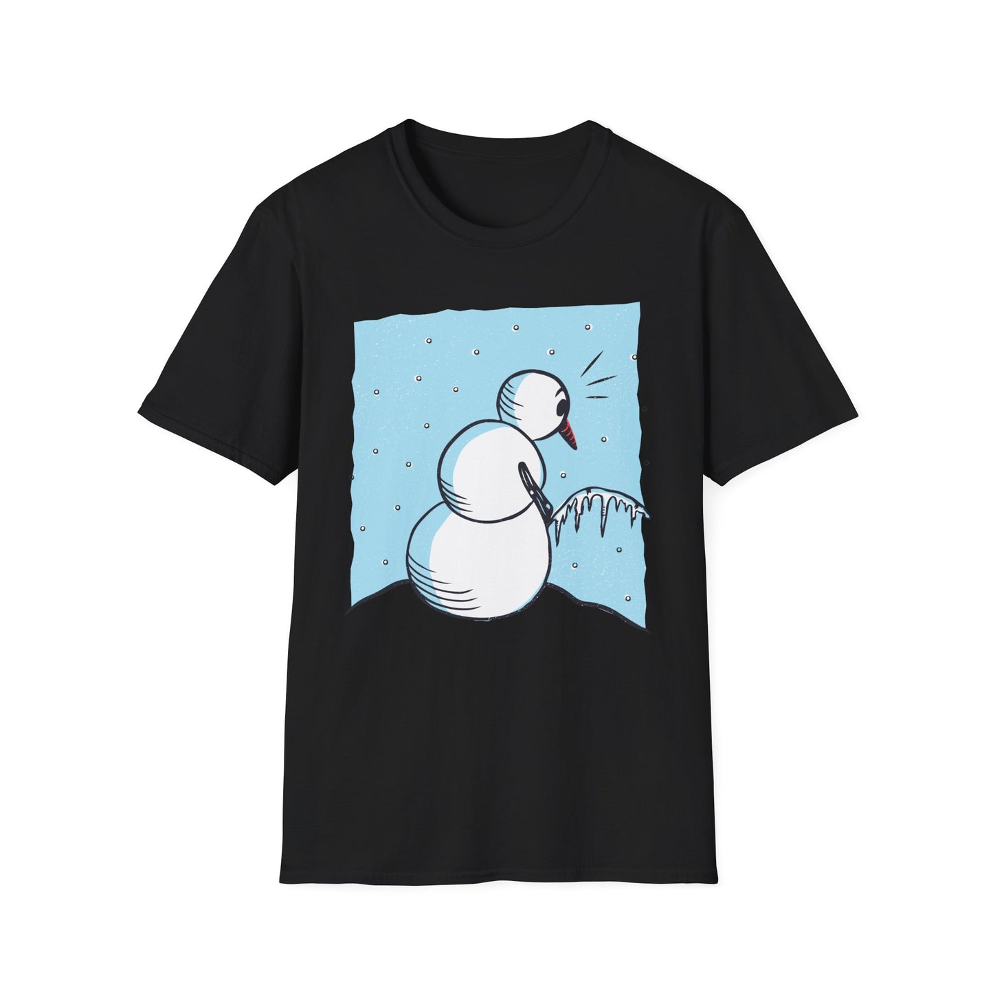 Snowman Peeing - T-Shirt