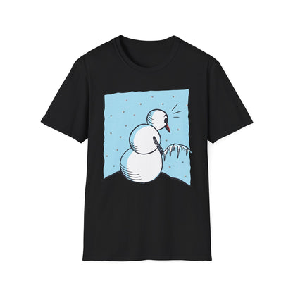 Snowman Peeing - T-Shirt