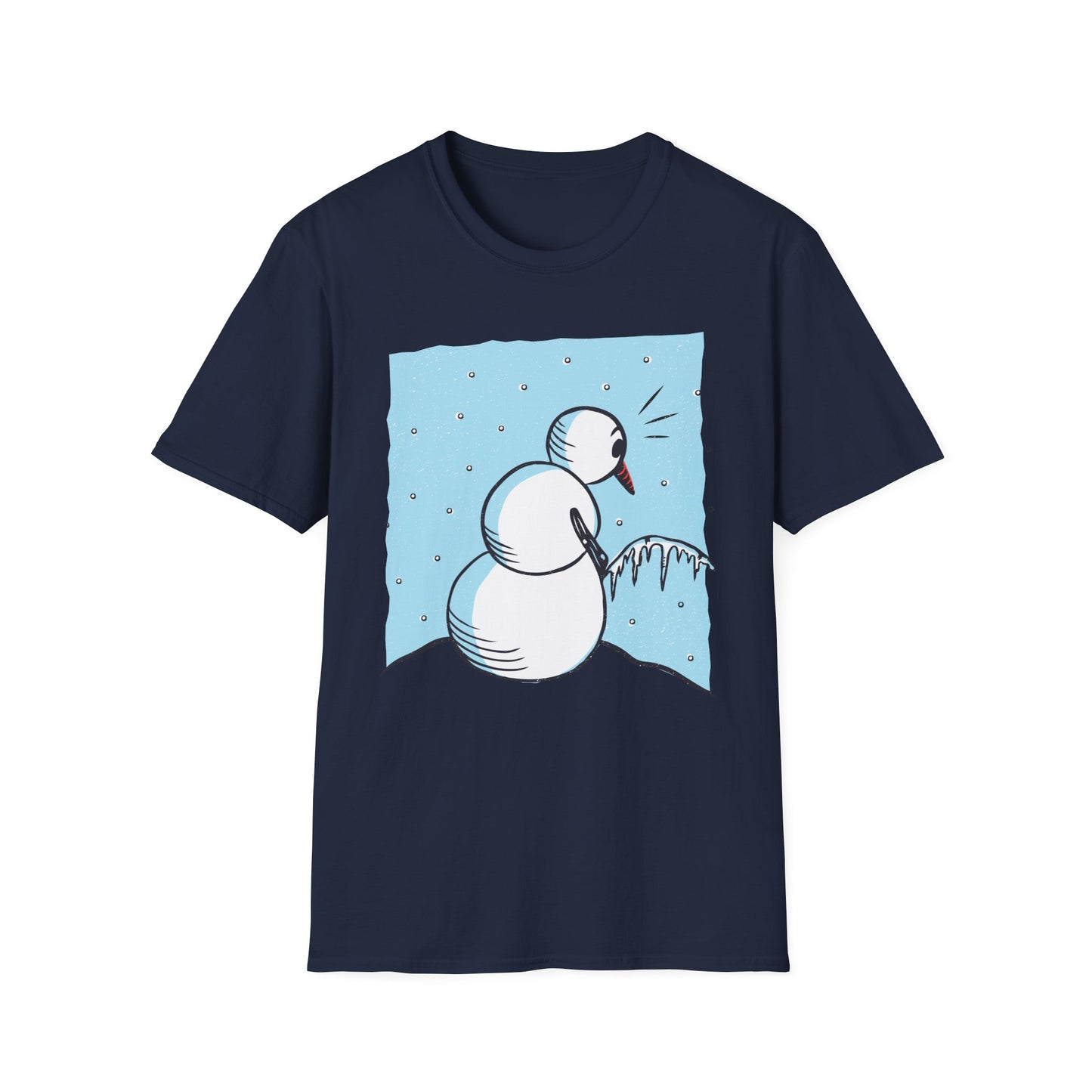 Snowman Peeing - T-Shirt