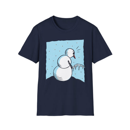 Snowman Peeing - T-Shirt