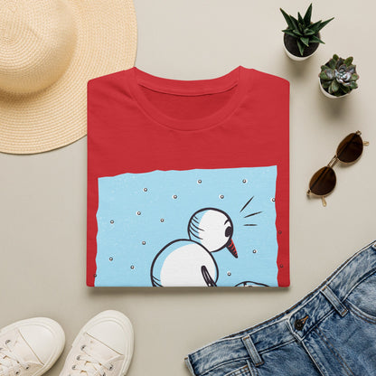 Snowman Peeing - T-Shirt