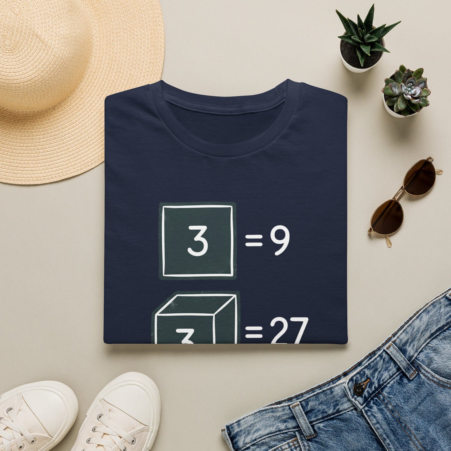 3² Or 3³ - Math Humor T-Shirt