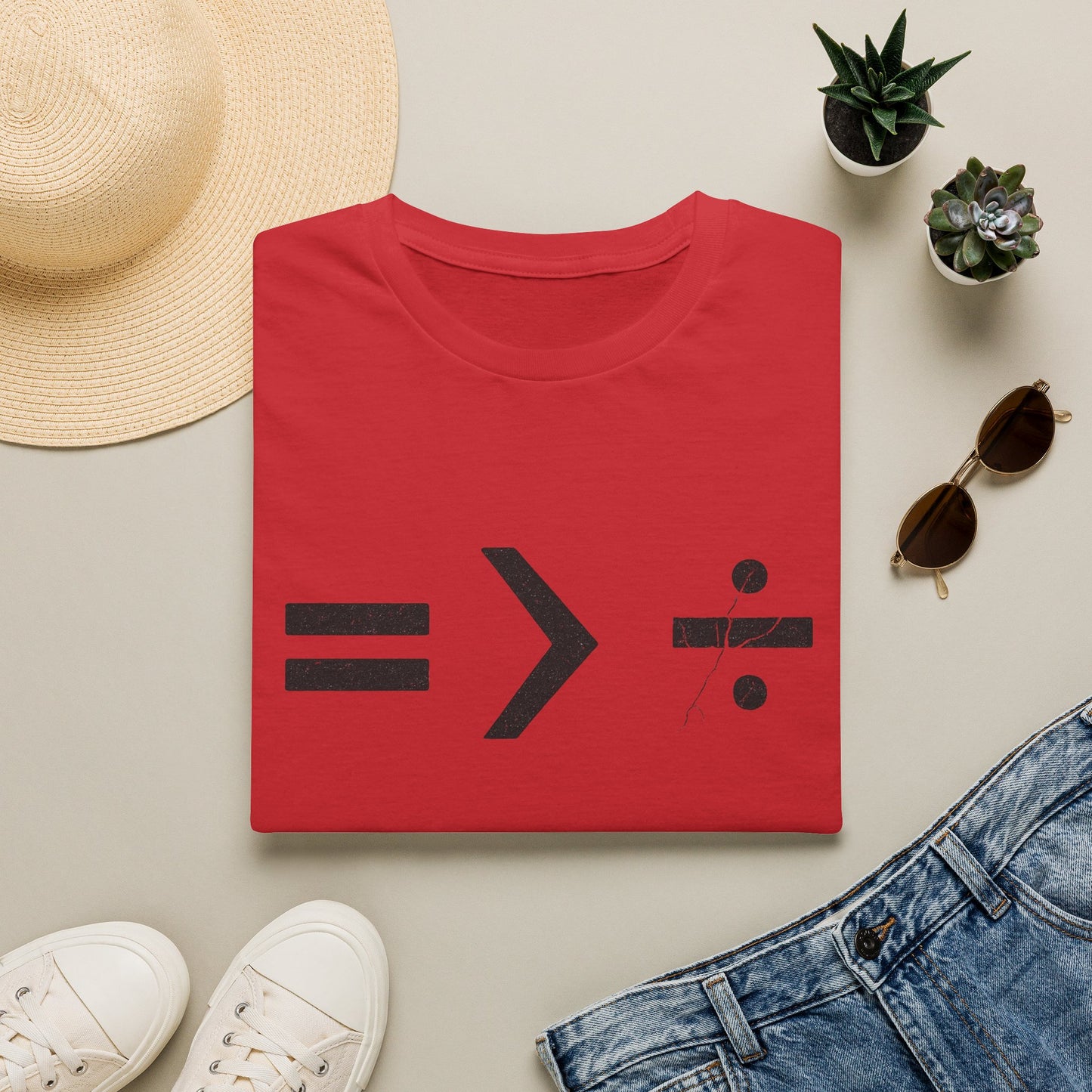 Equality is Greater than Division - Maths T-Shirt