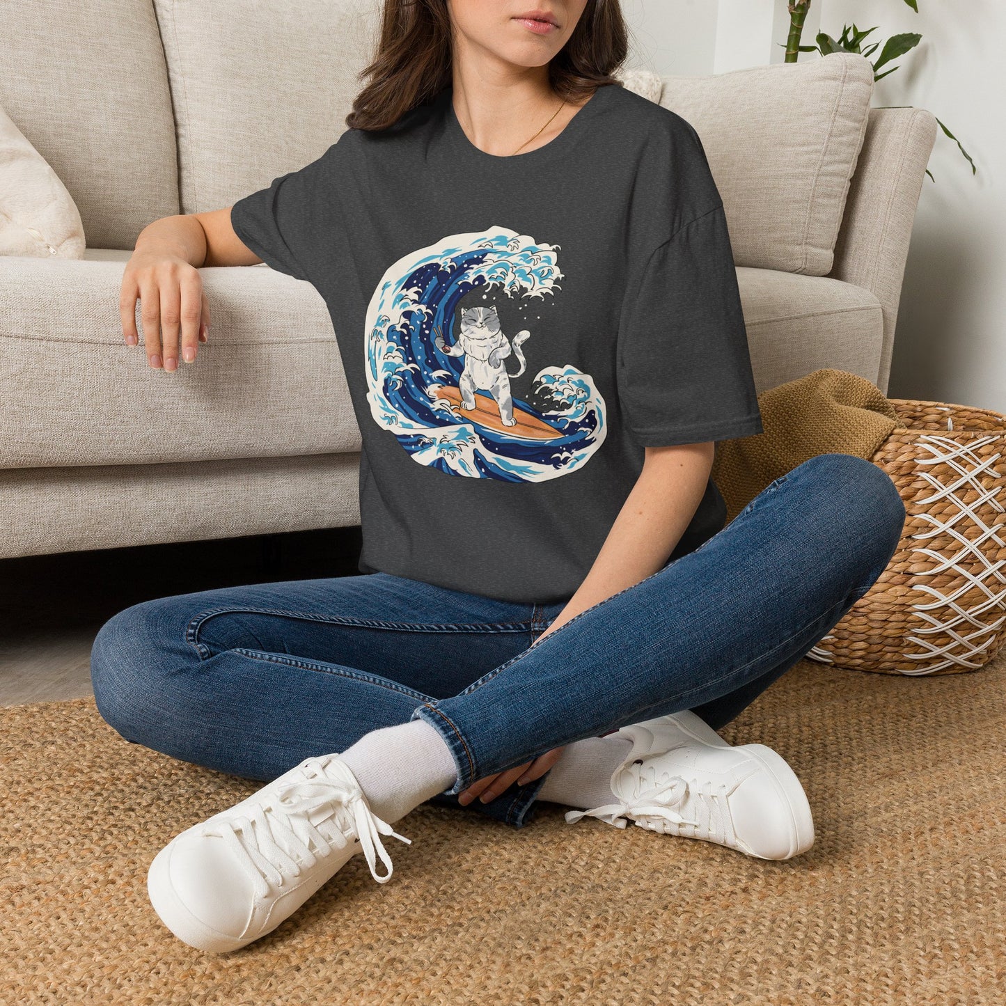 Riding The Wave Of Good Taste - Cat Science T-Shirt