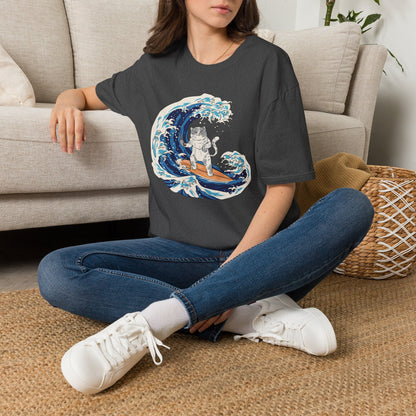Riding The Wave Of Good Taste - Cat Science T-Shirt