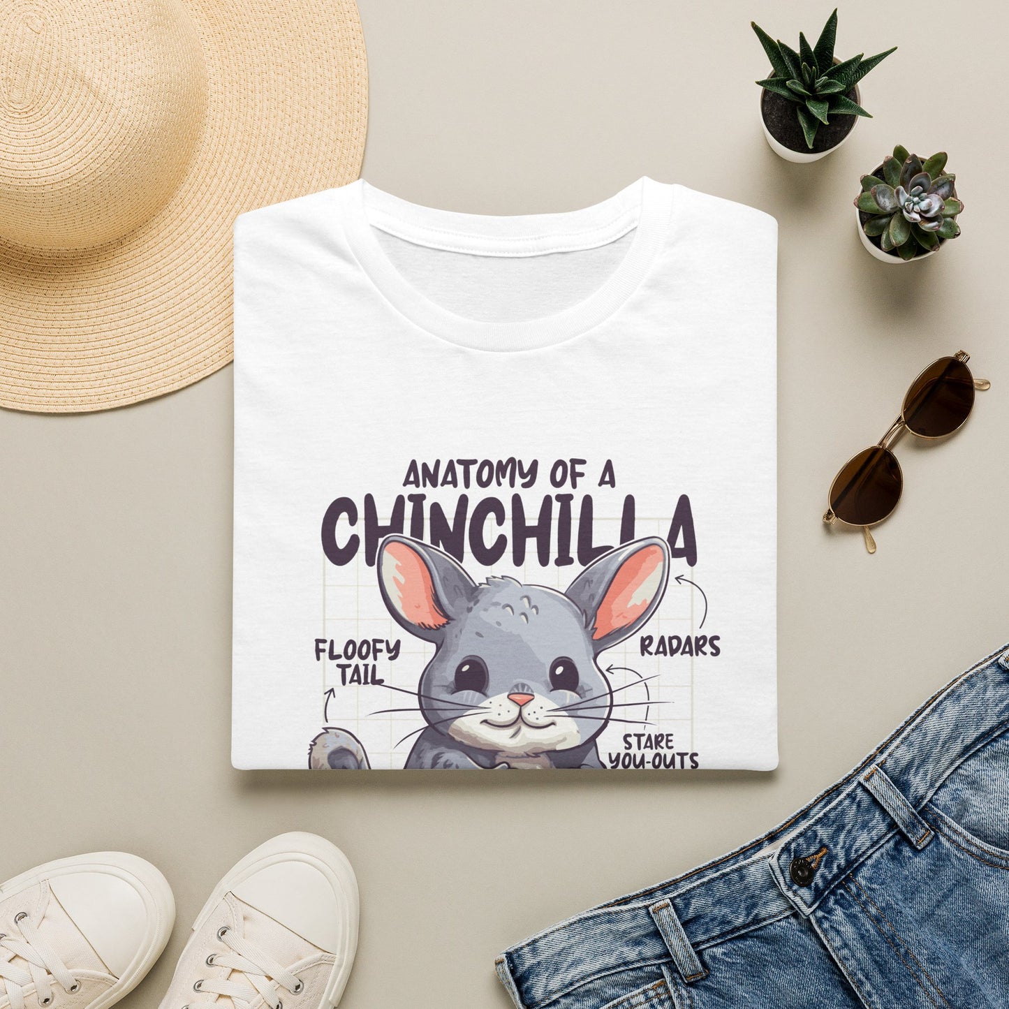 Certified Chinchilla Anatomy Expert - Science Meme T-Shirt