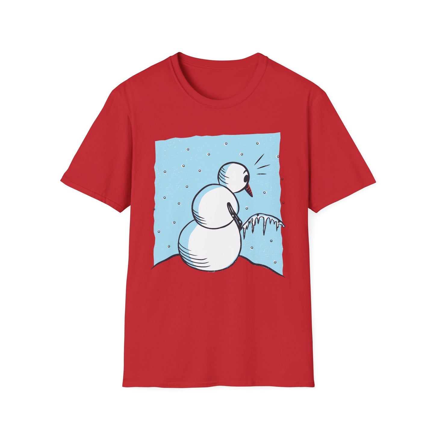 Snowman Peeing - T-Shirt