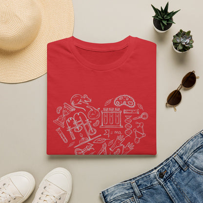 My Heart Runs On Science - Biology T-Shirt