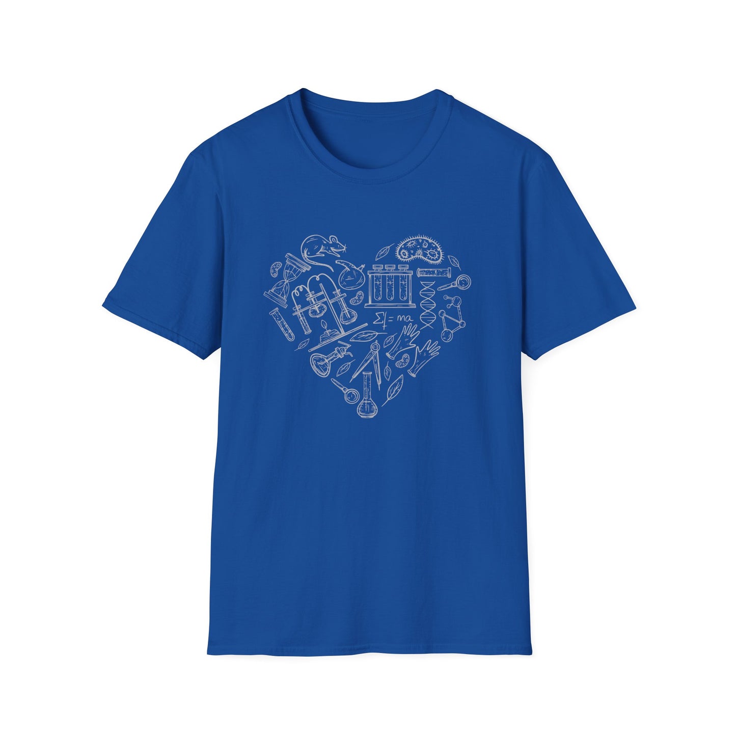 My Heart Runs On Science - Biology T-Shirt