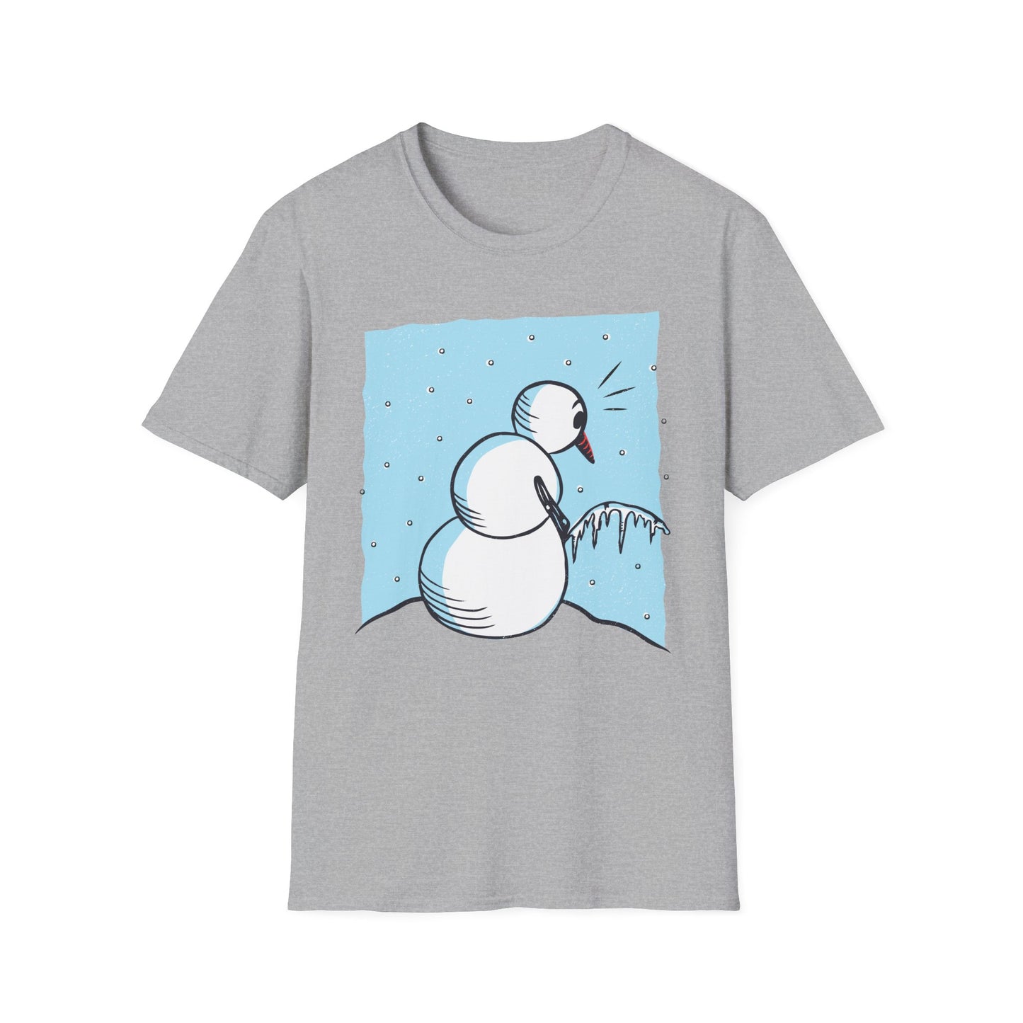 Snowman Peeing - T-Shirt