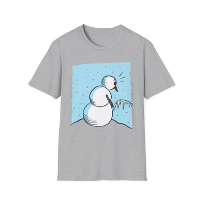 Snowman Peeing - T-Shirt