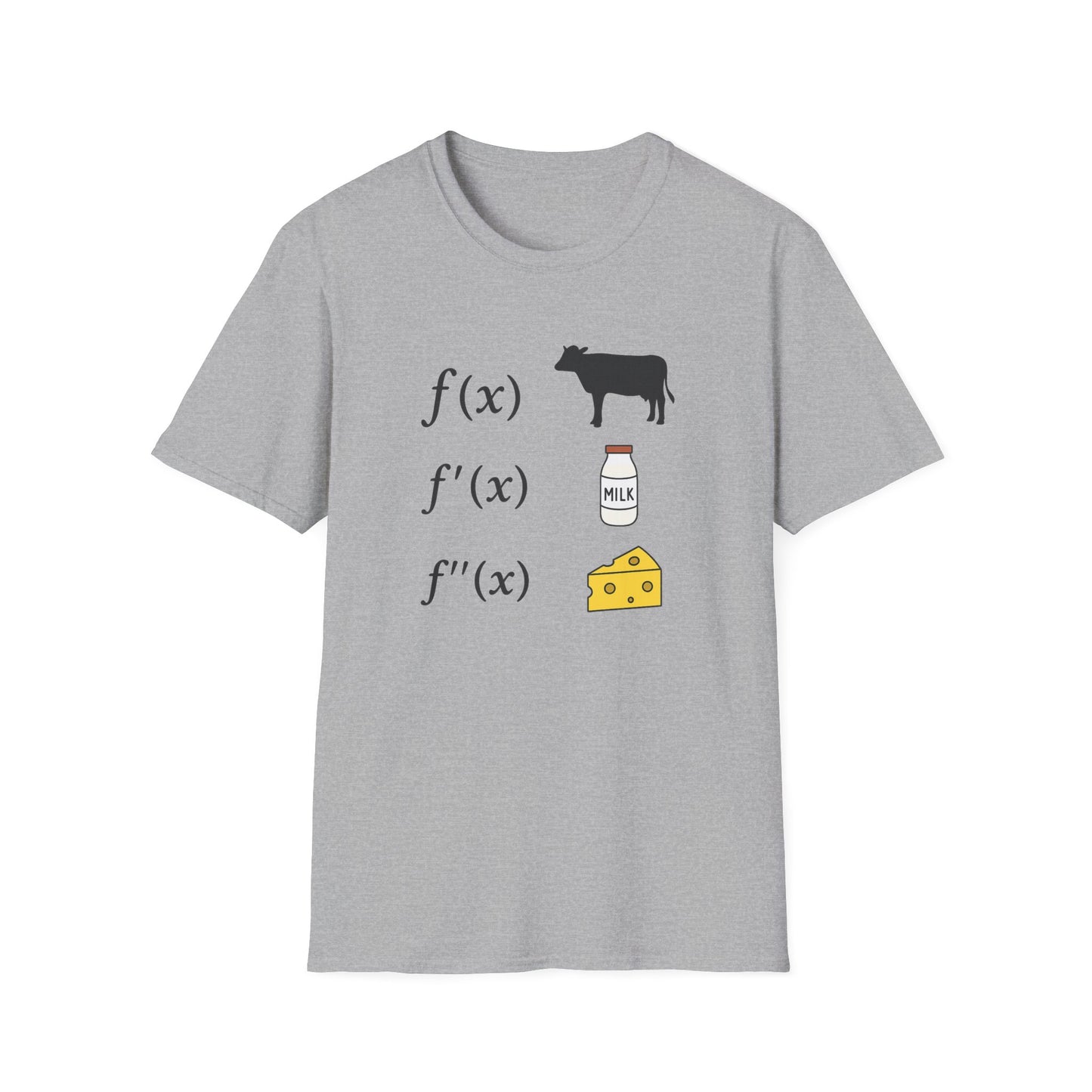 F Of Cow F Of Cheese - Math Humor T-Shirt