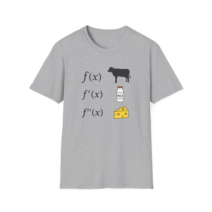 F Of Cow F Of Cheese - Math Humor T-Shirt