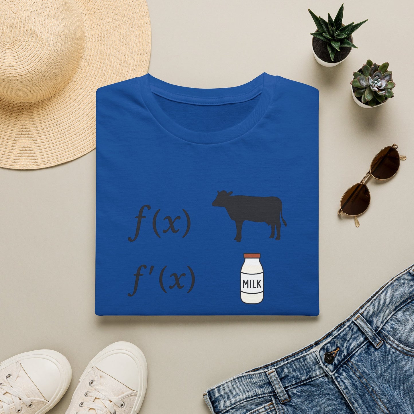 F Of Cow F Of Cheese - Math Humor T-Shirt