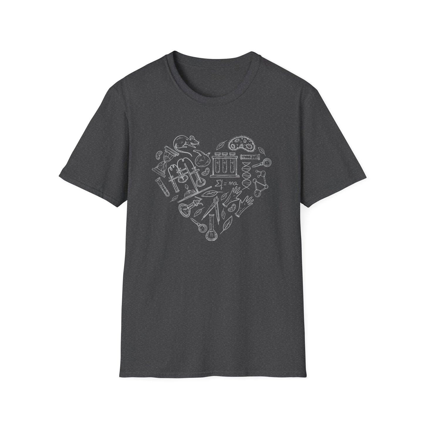 My Heart Runs On Science - Biology T-Shirt