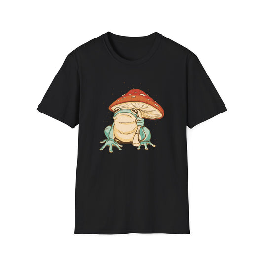 Whimsical Frog & Mushroom Unisex T-Shirt