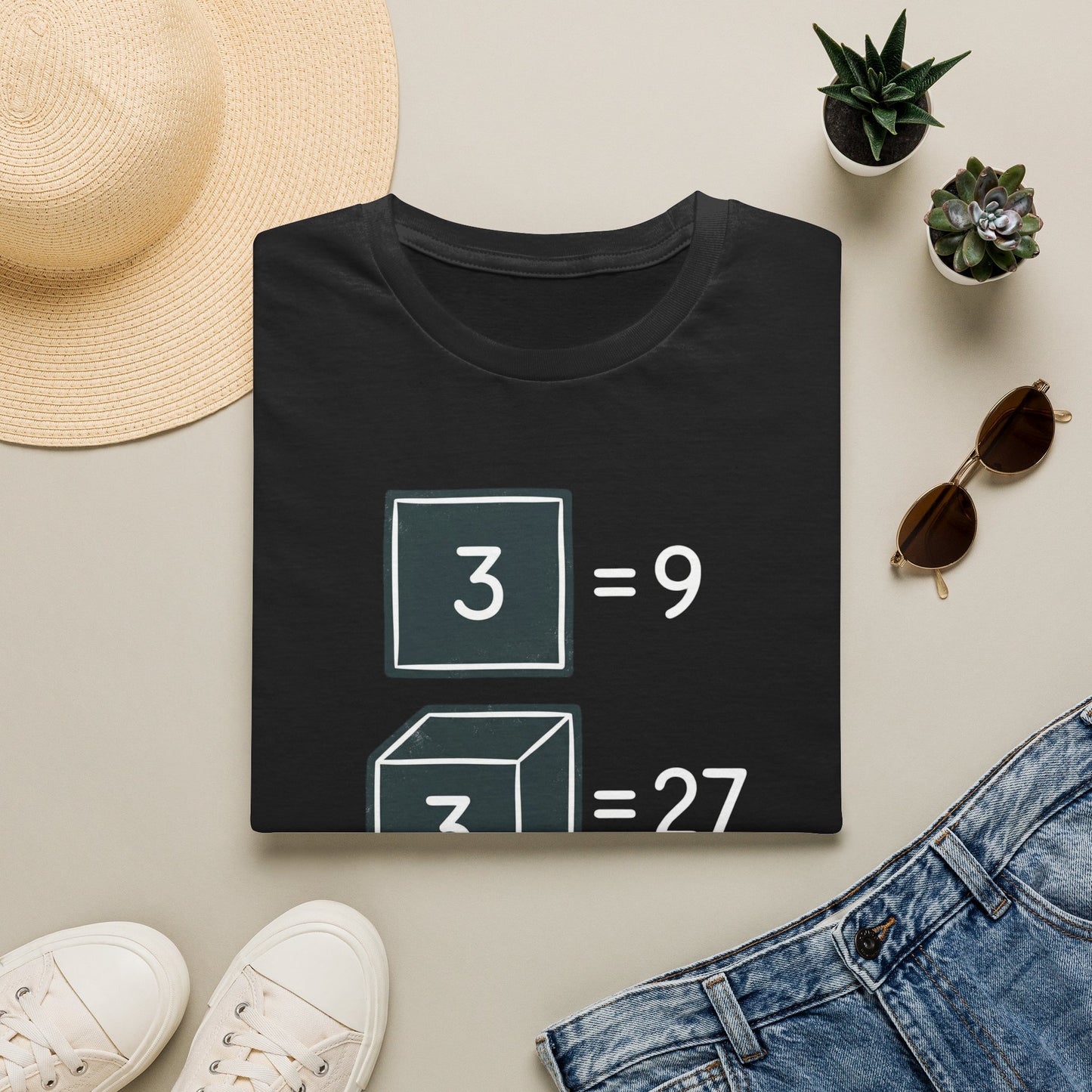 3² Or 3³ - Math Humor T-Shirt
