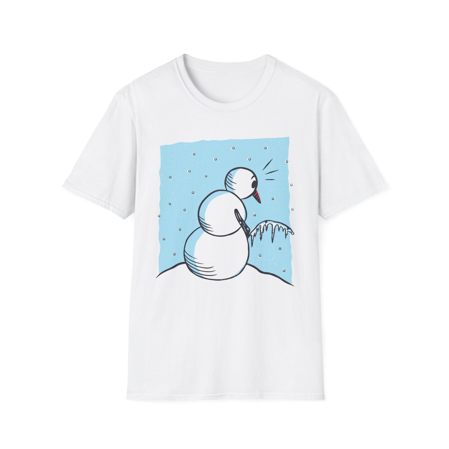 Snowman Peeing - T-Shirt